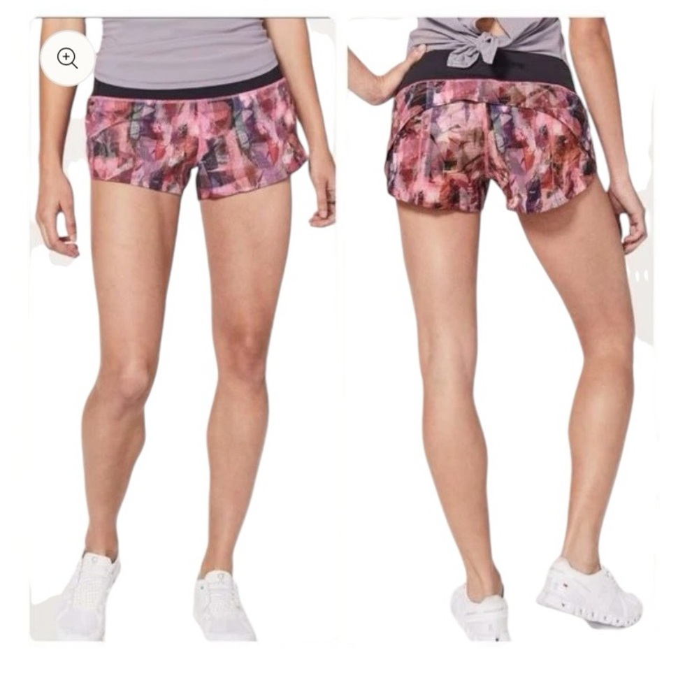 Lululemon Speed Up Short 2.5” / Sun Dazed Multi
Pink / Super Dark Size 6